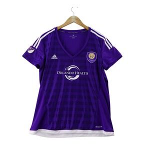 Womens Orlando City SC Adidas ClimaCool Soccer Jersey Purple Size XL Soccer